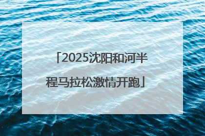 2025沈阳和河半程马拉松激情开跑