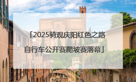 2025骑观庆阳红色之路自行车公开赛爬坡赛落幕