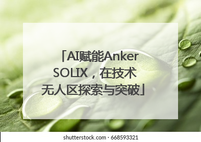 AI赋能Anker SOLIX，在技术无人区探索与突破